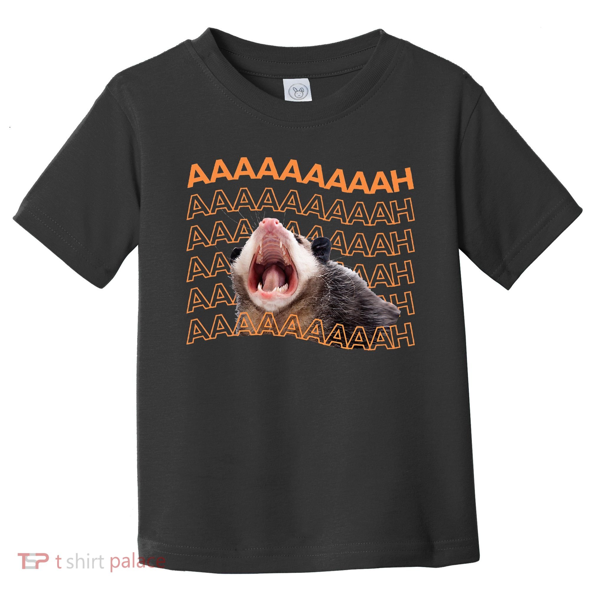 Opossum Screaming Funny Possum Trash Cat Meme Toddler T-Shirt