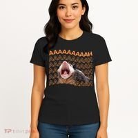 Opossum Screaming Funny Possum Trash Cat Meme Women's T-Shirt thumb 4