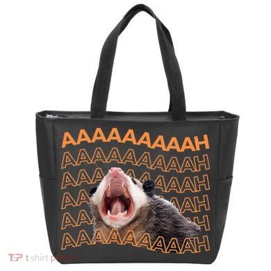 Opossum Screaming Funny Possum Trash Cat Meme Tote Bag