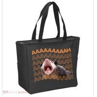 Opossum Screaming Funny Possum Trash Cat Meme Tote Bag thumb 2