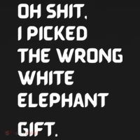 Oh Shit Funny White Elephant Gifts For Adults Under 15 20 Coaster thumb 2