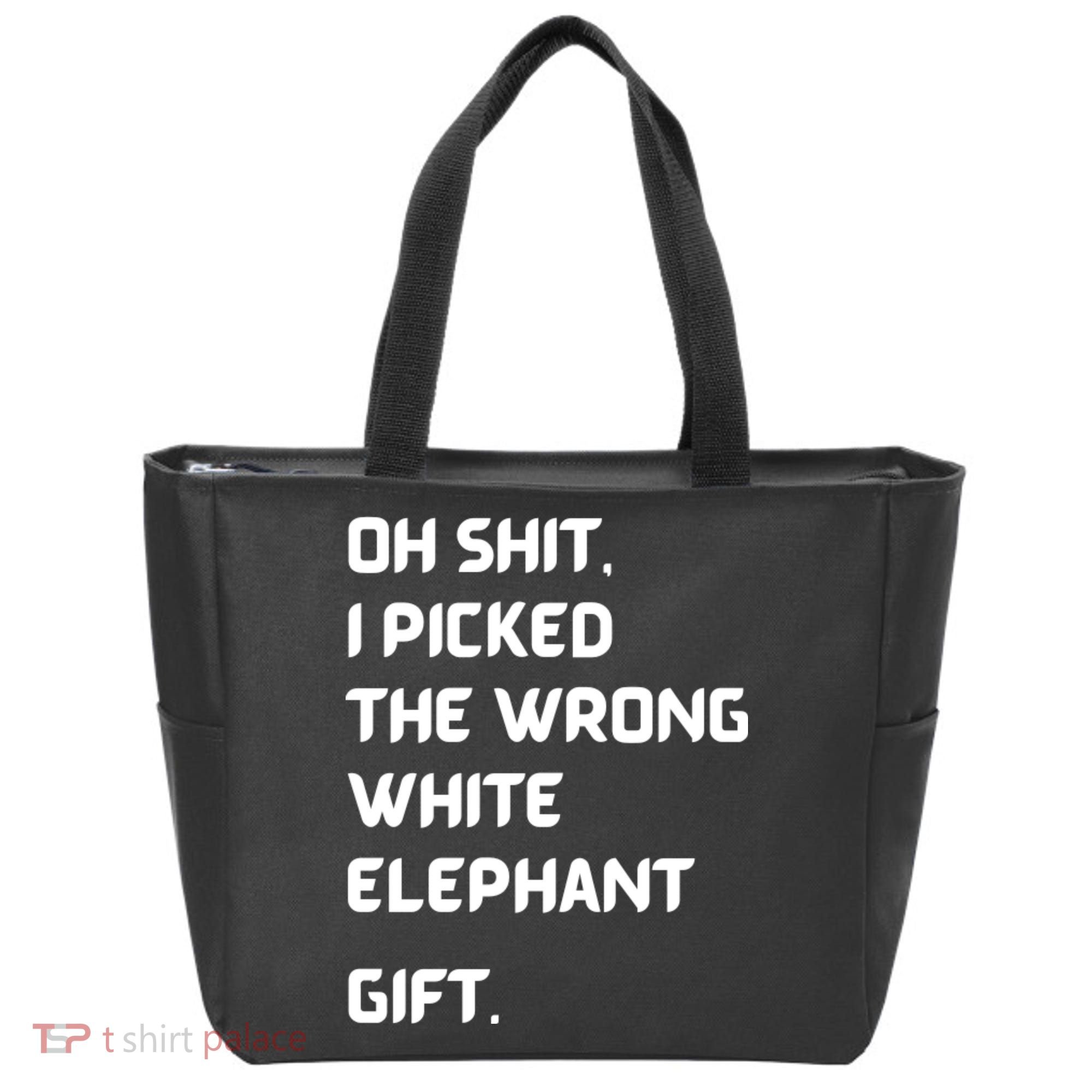 Oh Shit Funny White Elephant Gifts For Adults Under 15 20 Tote Bag