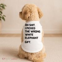Oh Shit Funny White Elephant Gifts For Adults Under 15 20 Doggie Tank thumb 2