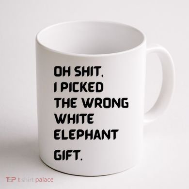 Oh Shit Funny White Elephant Gifts For Adults Under 15 20 Coffee Mug back