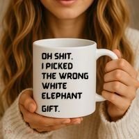Oh Shit Funny White Elephant Gifts For Adults Under 15 20 Coffee Mug thumb 3