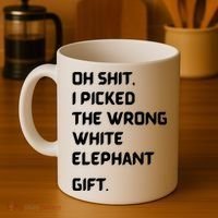 Oh Shit Funny White Elephant Gifts For Adults Under 15 20 Coffee Mug thumb 4