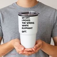 Oh Shit Funny White Elephant Gifts For Adults Under 15 20 Tumbler thumb 2