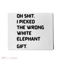 Oh Shit Funny White Elephant Gifts For Adults Under 15 20 Mousepad thumb 0
