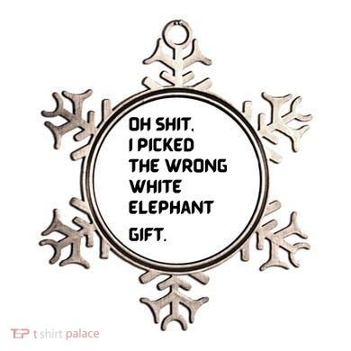 Oh Shit Funny White Elephant Gifts For Adults Under 15 20 Ornament