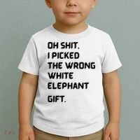 Oh Shit Funny White Elephant Gifts For Adults Under 15 20 Toddler T-Shirt thumb 2