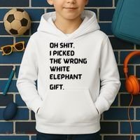Oh Shit Funny White Elephant Gifts For Adults Under 15 20 Kids Hoodie thumb 2