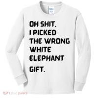 Oh Shit Funny White Elephant Gifts For Adults Under 15 20 Kids Long Sleeve Shirt thumb 0