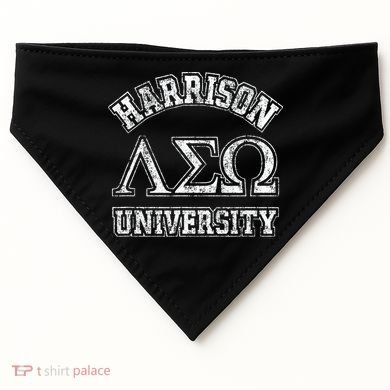 Old School Fraternity Comedy Property Harrison University USA-Made Doggie Bandana