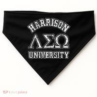 Old School Fraternity Comedy Property Harrison University USA-Made Doggie Bandana thumb 0