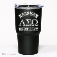 Old School Fraternity Comedy Property Harrison University Tumbler thumb 0