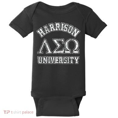 Old School Fraternity Comedy Property Harrison University Baby Bodysuit