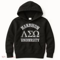 Old School Fraternity Comedy Property Harrison University Kids Hoodie thumb 0