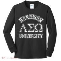 Old School Fraternity Comedy Property Harrison University Kids Long Sleeve Shirt thumb 0