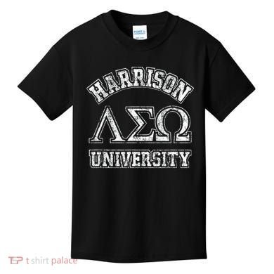 Old School Fraternity Comedy Property Harrison University Kids T-Shirt