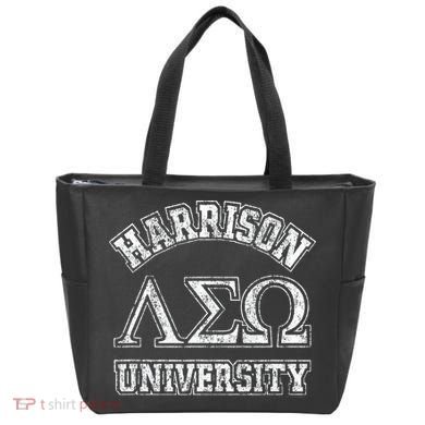 Old School Fraternity Comedy Property Harrison University Tote Bag