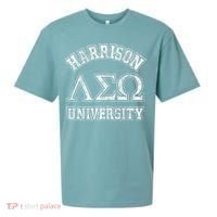 Old School Fraternity Comedy Property Harrison University Sueded Cloud Jersey T-Shirt thumb 0
