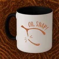 Oh Snap! Funny Turkey Day Print Wishbone Happy Thanksgiving Coffee Mug thumb 2