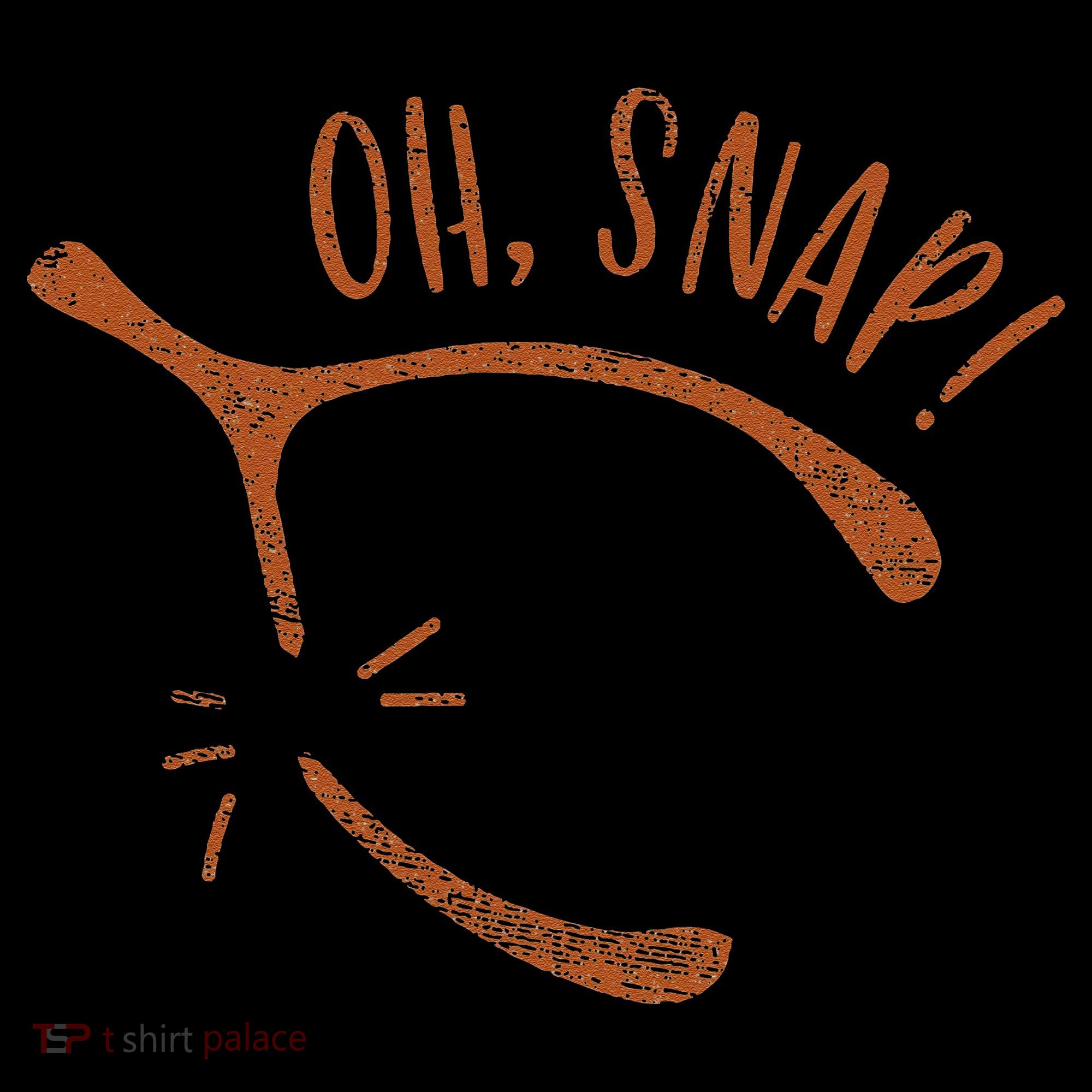 Oh Snap! Funny Turkey Day Print Wishbone Happy Thanksgiving Women's Hoodie
