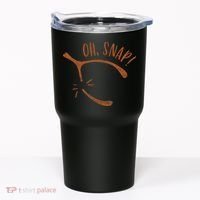 Oh Snap! Funny Turkey Day Print Wishbone Happy Thanksgiving Tumbler thumb 0