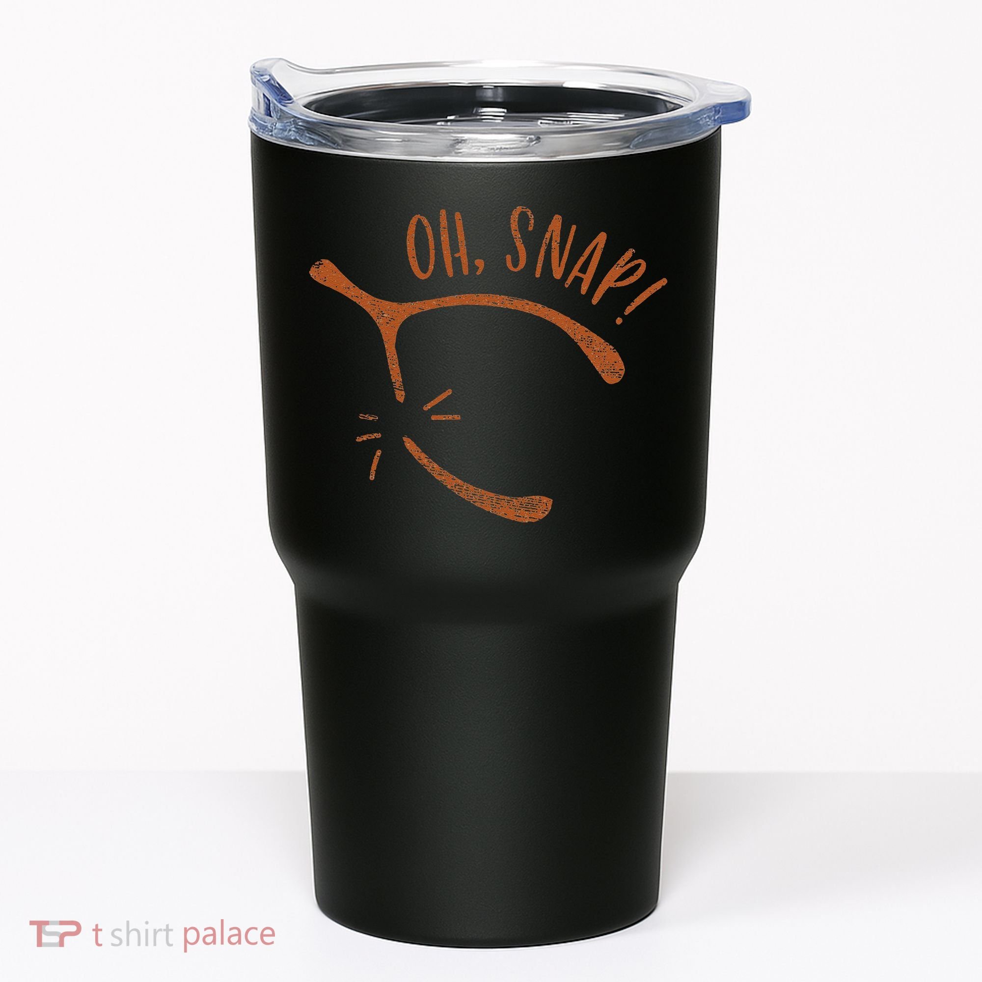Oh Snap! Funny Turkey Day Print Wishbone Happy Thanksgiving Tumbler