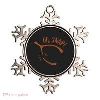 Oh Snap! Funny Turkey Day Print Wishbone Happy Thanksgiving Ornament thumb 0