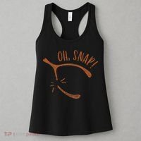 Oh Snap! Funny Turkey Day Print Wishbone Happy Thanksgiving Women's Tank Top thumb 3
