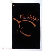 Oh Snap! Funny Turkey Day Print Wishbone Happy Thanksgiving Golf Towel thumb 0