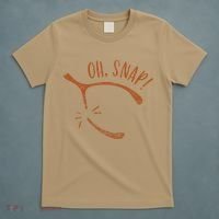 Oh Snap! Funny Turkey Day Print Wishbone Happy Thanksgiving T-Shirt thumb 5