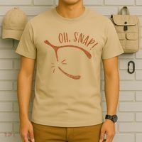 Oh Snap! Funny Turkey Day Print Wishbone Happy Thanksgiving T-Shirt thumb 6