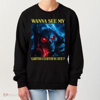 Oddly Specific Funny Girth Certificate Women's Sweatshirt thumb 0