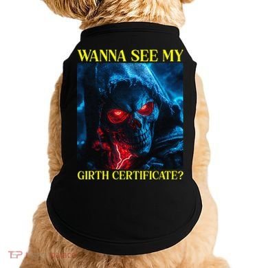 Oddly Specific Funny Girth Certificate Doggie Tank
