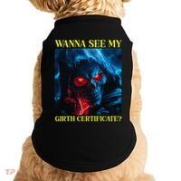 Oddly Specific Funny Girth Certificate Doggie Tank thumb 0