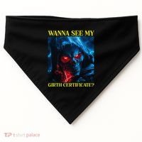 Oddly Specific Funny Girth Certificate USA-Made Doggie Bandana thumb 0