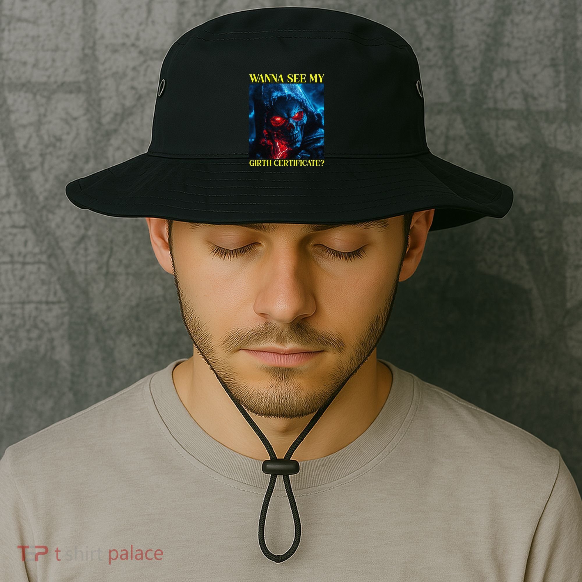 Oddly Specific Funny Girth Certificate Bucket Hat