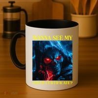 Oddly Specific Funny Girth Certificate Coffee Mug thumb 4