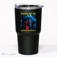 Oddly Specific Funny Girth Certificate Tumbler thumb 0