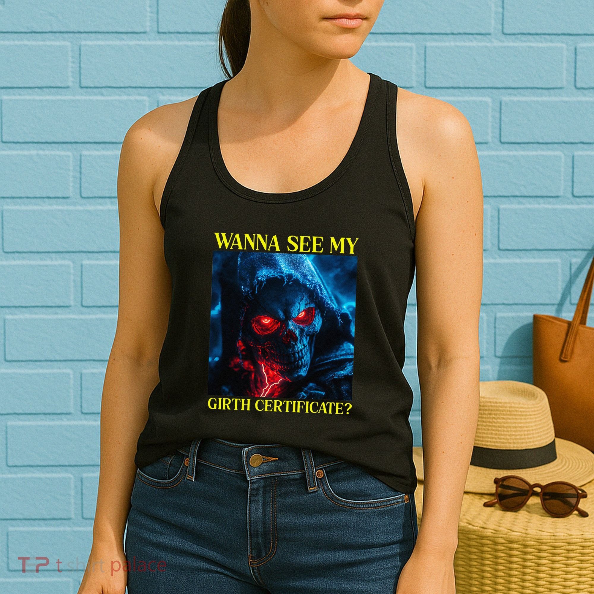 Oddly Specific Funny Girth Certificate Women's Tank Top