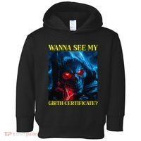 Oddly Specific Funny Girth Certificate Toddler Hoodie thumb 0