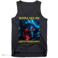 Oddly Specific Funny Girth Certificate Tank Top thumb 0