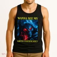 Oddly Specific Funny Girth Certificate Tank Top thumb 3