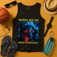 Oddly Specific Funny Girth Certificate Tank Top thumb 4