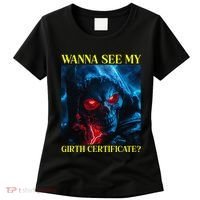 Oddly Specific Funny Girth Certificate Women's T-Shirt thumb 0