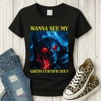 Oddly Specific Funny Girth Certificate Women's T-Shirt thumb 3