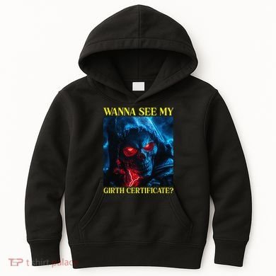 Oddly Specific Funny Girth Certificate Kids Hoodie