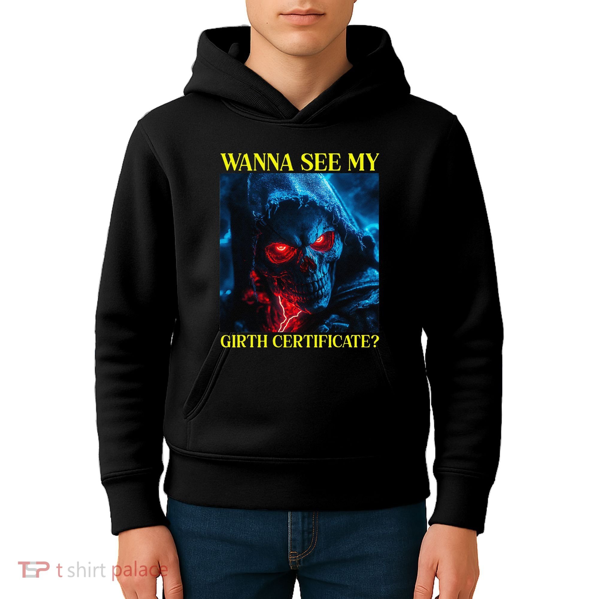 Oddly Specific Funny Girth Certificate Kids Hoodie